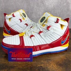 Nike Zoom LeBron 3 Superman Red SuperBron Size 10.5 AO2434-100 Men Sneakers Rare